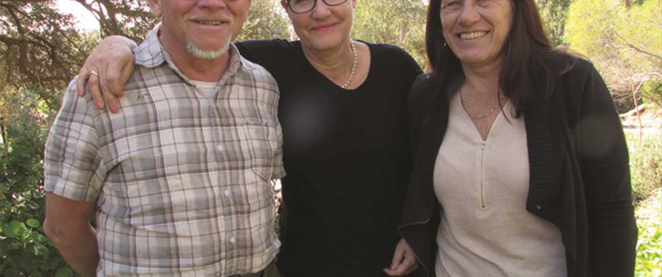 Victoria Laurie (centre) with Jiri and Marie Lochman.