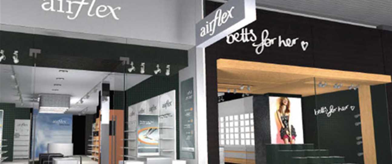 New Flagship Airflex and Betts for Her stores: located in Hay Street Mall Perth, opposite Betts.