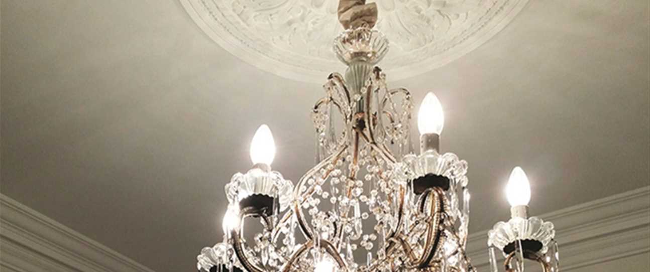 This chandelier – found by Emma Holland in a Paris flea market – has been a constant fixture in her homes, enhancing every room in which it has been hung.