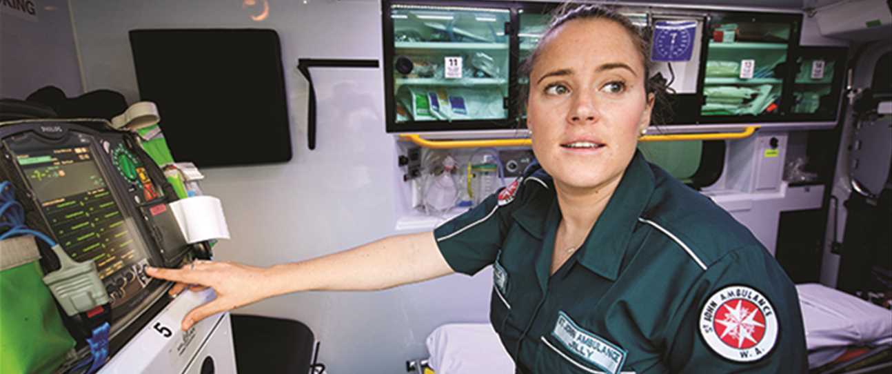 “Health care is in my blood.” Jillian Smith persevered through a tough recruitment process to become an ambulance paramedic.