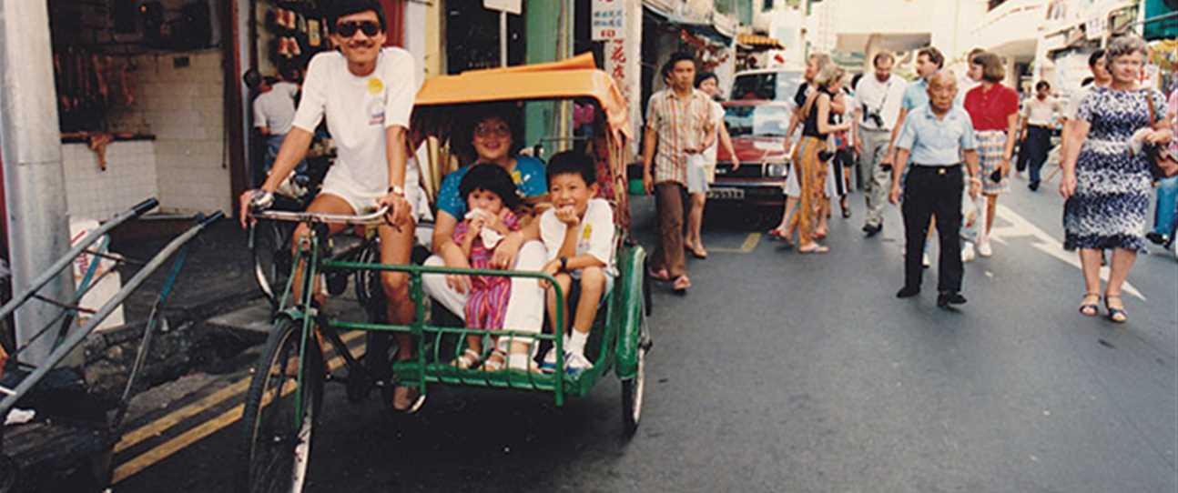 The young Vo family in Saigon.