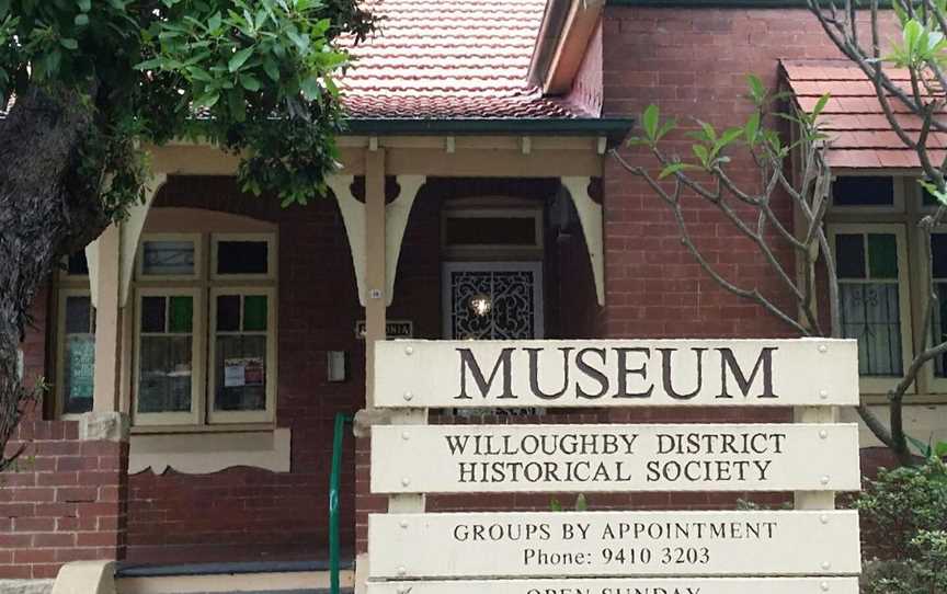 Willoughby Museum, Tourist attractions in Chatswood