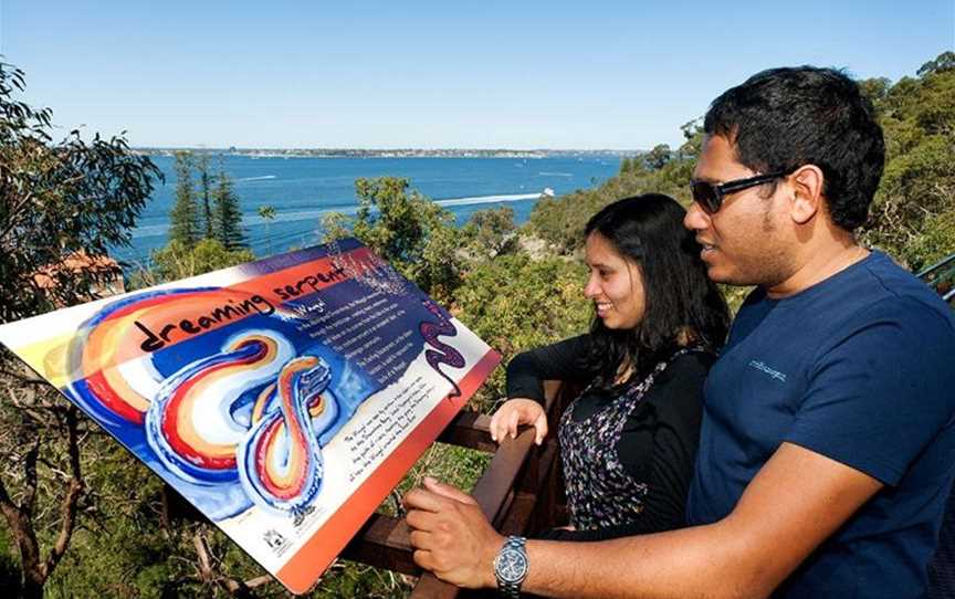 Take in the magnificent city and river views from Kings Park.