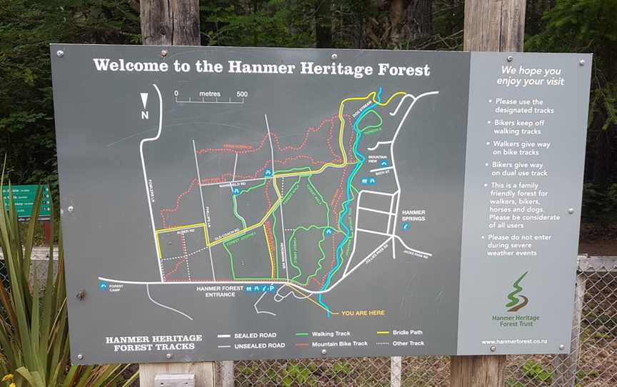 Hanmer Heritage Forest Trust, Hanmer Springs, New Zealand