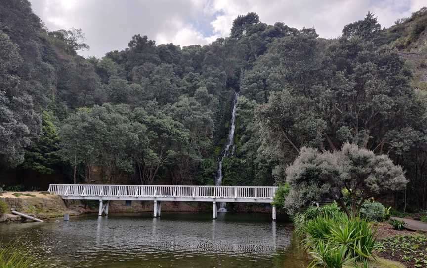 Centennial Garden Waterfall, Bluff Hill, New Zealand