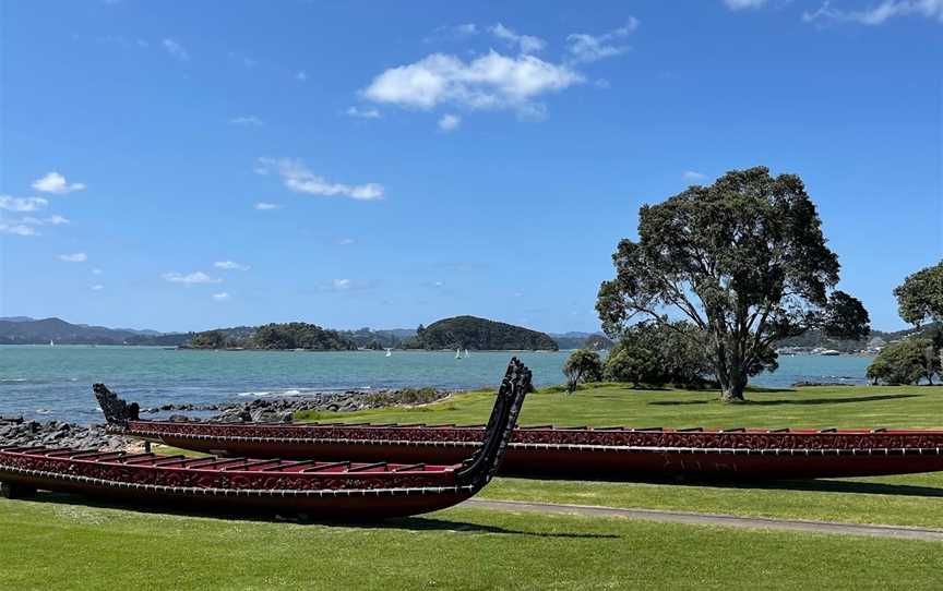 Maori War Canoe, Waitangi, New Zealand