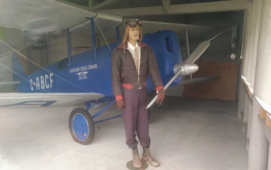 Historic Site Guy Menzies' Avro Avian Aeroplane replica, Harihari, New Zealand