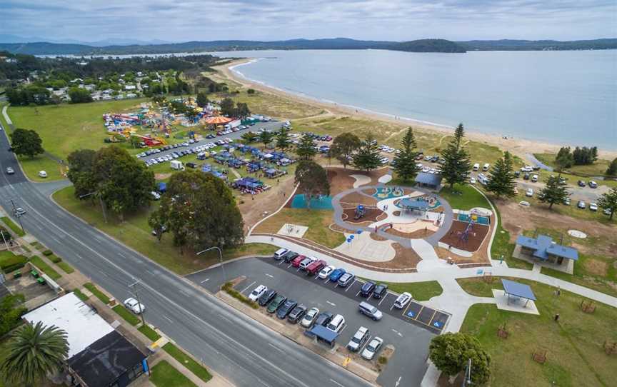 Corrigans Beach Reserve Park and Accessible Playground, Batehaven, NSW