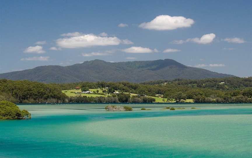 Kayaking Wagonga Inlet at Narooma, Narooma, NSW