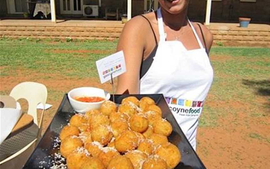Yelash Pumpkin Arrancini with Chilli and Tomato Fondue, by Panorama Catering. (2012)