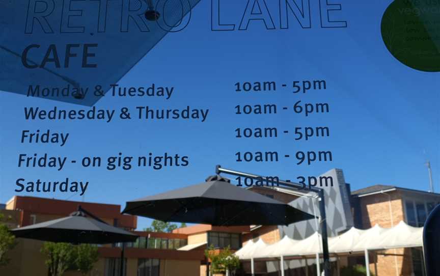 Retro Lane Cafe, Albury, NSW