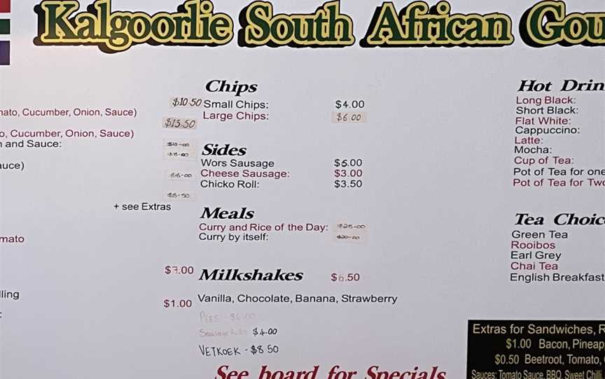 South African Gourmet, Boulder, WA