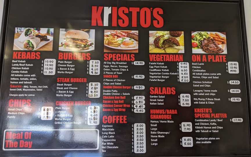 Kristo's Gourmet Burgers & Kebabs, Virginia, QLD