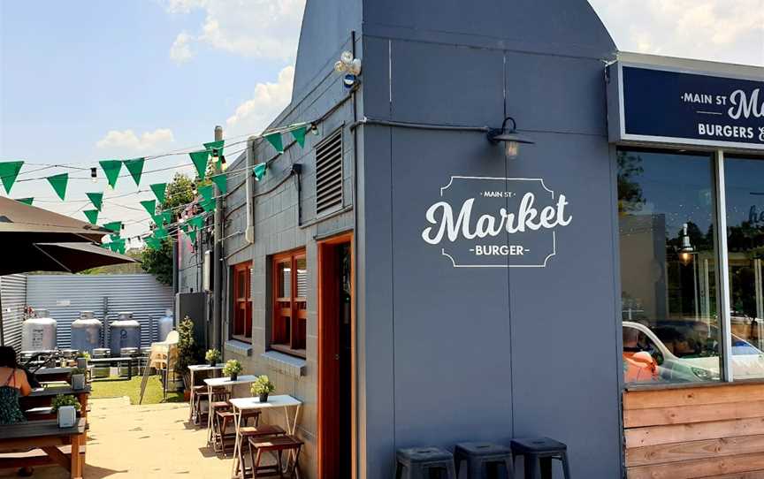 Main st Market Burger, Samford Village, QLD