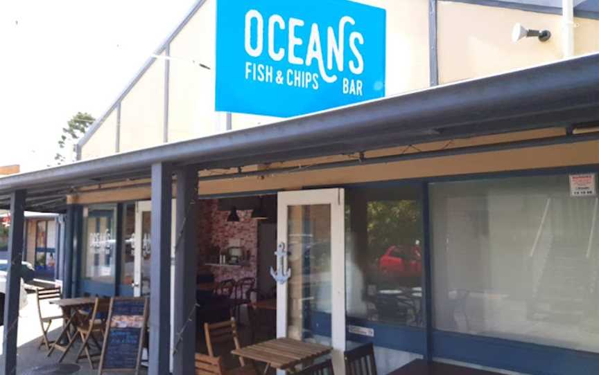 Oceans Fish & Chips bar., Burleigh Heads, QLD
