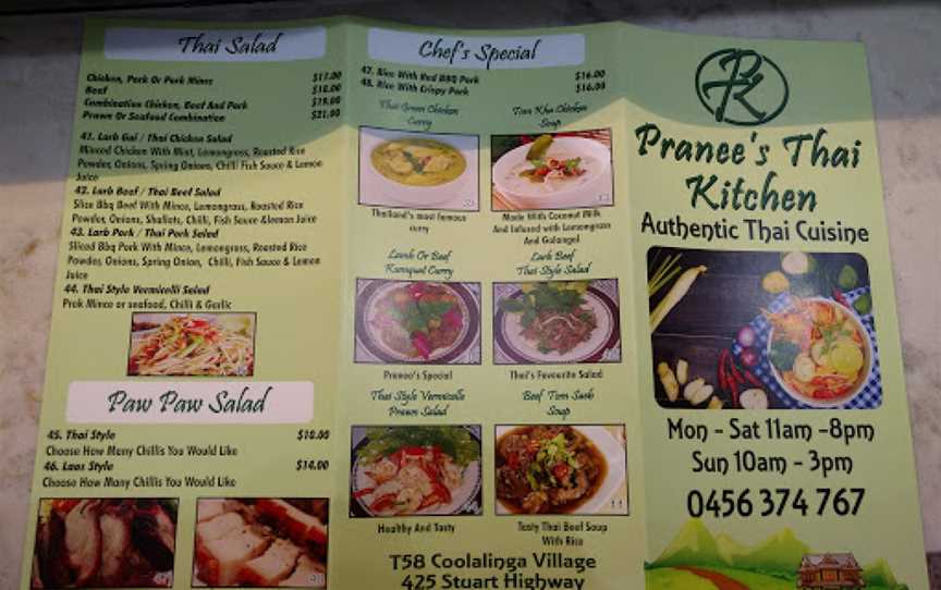 Pranee's Thai Kitchen, Coolalinga, NT