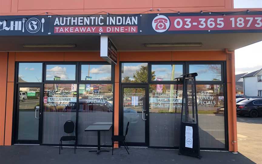 Delhi-6 Authentic Indian Restaurant and Takeaways., Waltham, New Zealand