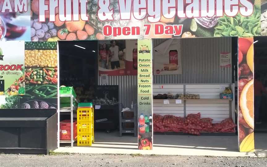 Glenbrook fruit and vegetable shop, Glenbrook, New Zealand