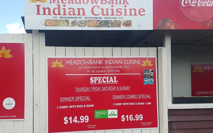 Meadowbank Indian Cuisine, Meadowbank, New Zealand