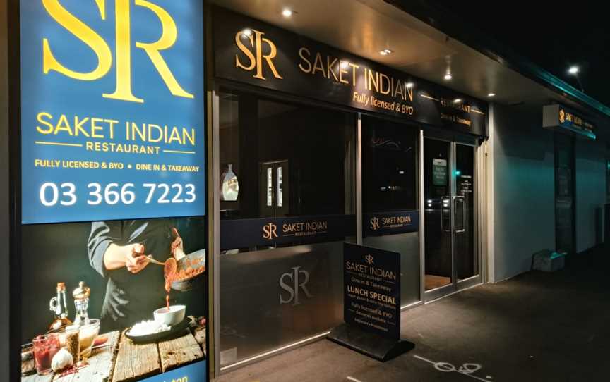 Saket Indian Restaurant - Edgeware, Saint Albans, New Zealand