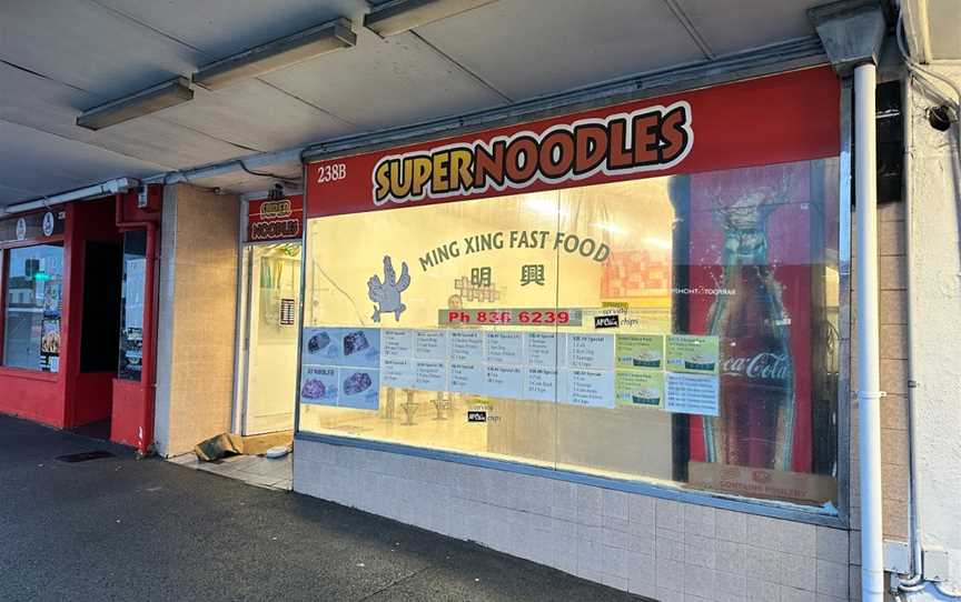 Super Noodles, Ming Xing Fast Food, Glendene, New Zealand