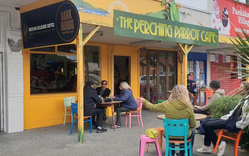 The Perching Parrot Cafe, Paekakariki, New Zealand