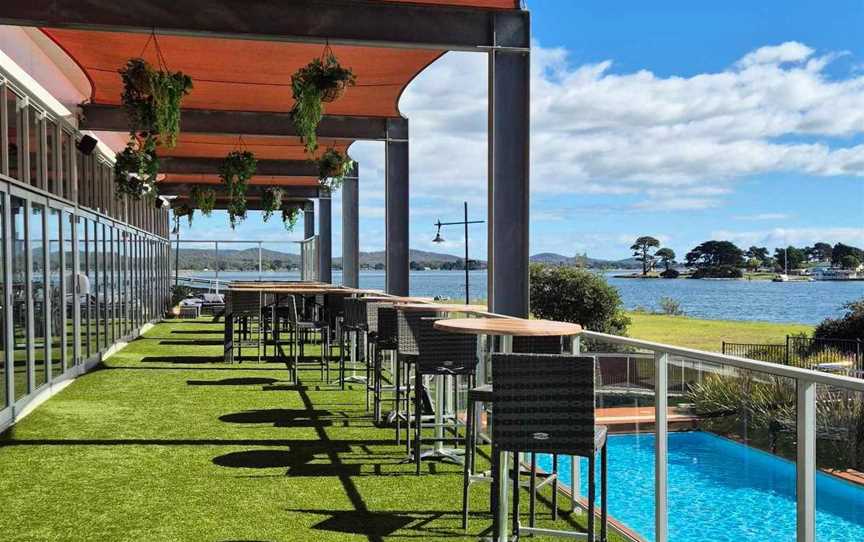 Enjoy Tamar River water views from our beer garden