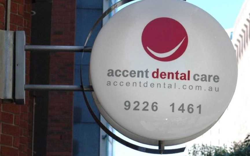 Accent Dental practice sign in Perth