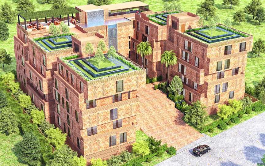 3D Architectural Rendering Services for Bird view
