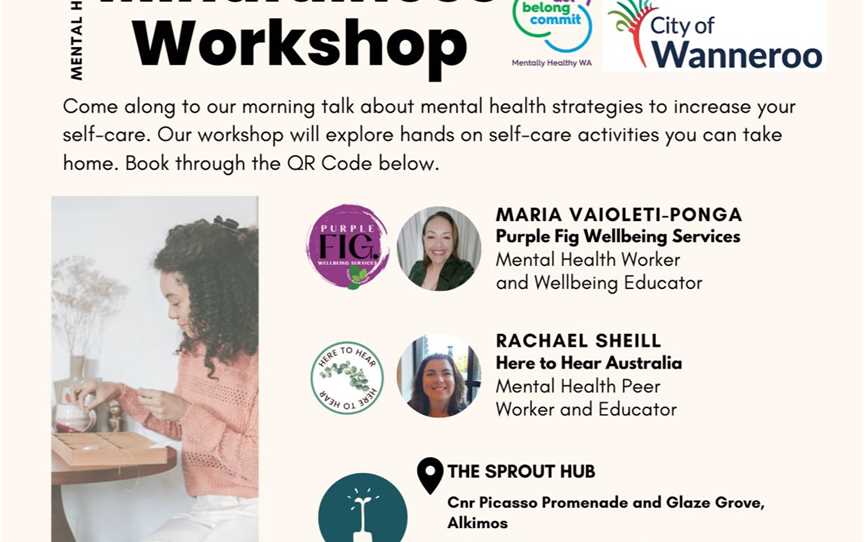 Mental Health Mindfulness Workshop supported by the City of Wanneroo