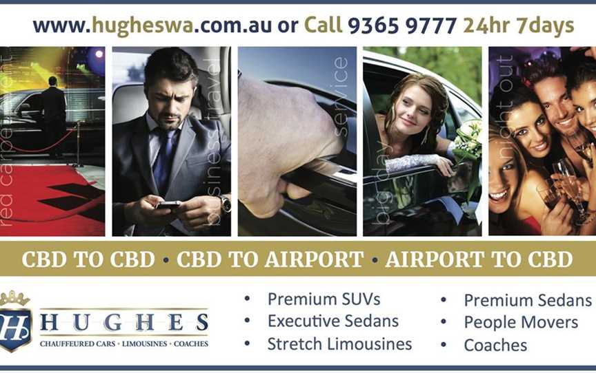 Hughes Limousines WA: available 24 hours / 7 days for any occasion