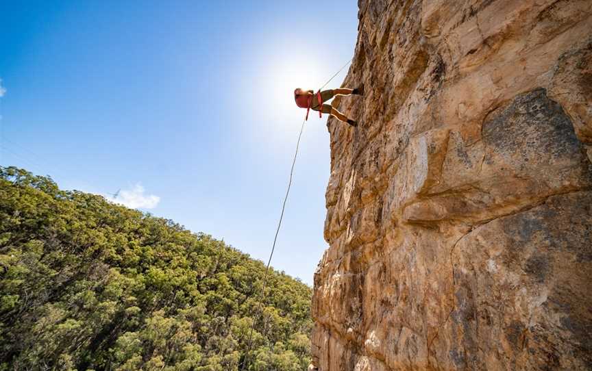 Venture - Rock Climb & Abseil - Morialta Gorge, Woodford, QLD