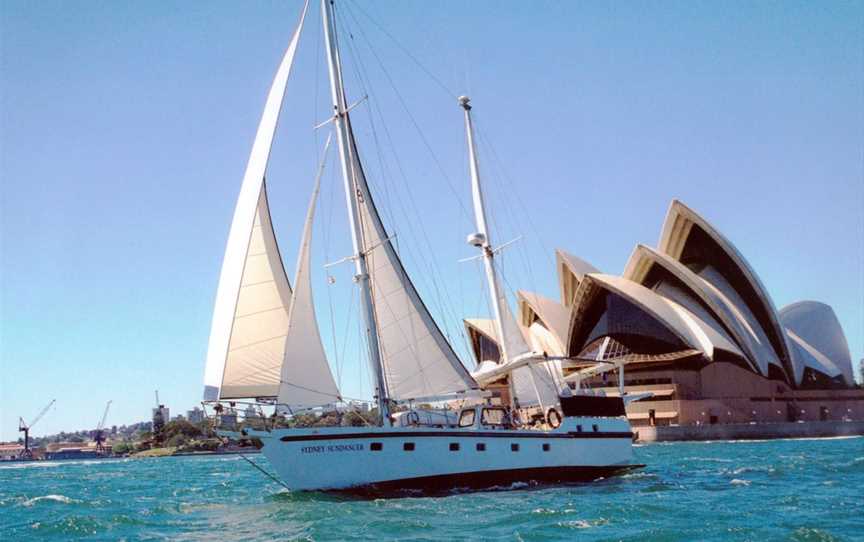 A Luxury Yacht on Sydney Harbour, Drummoyne, NSW