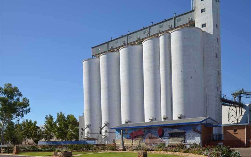 Station and silo, Three Springs, 2013.JPG