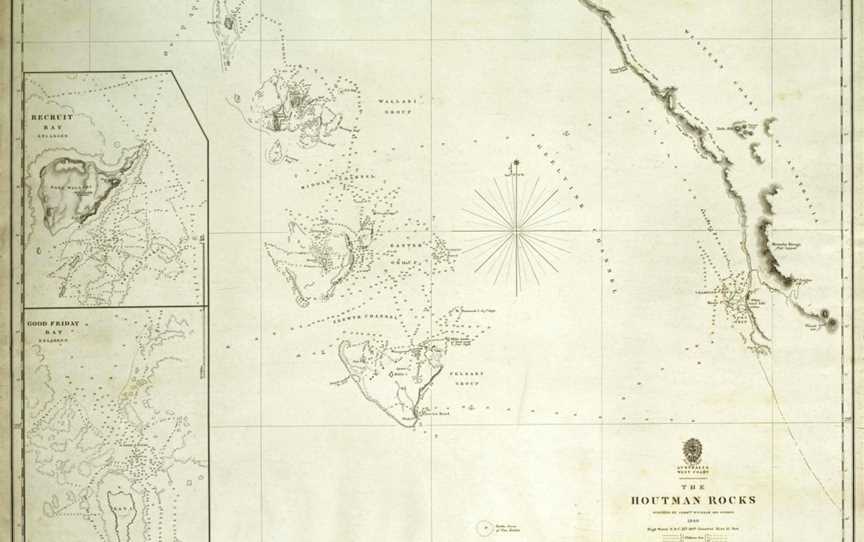 Admiralty Chart No1723 The Houtman Rocks CPublished1845