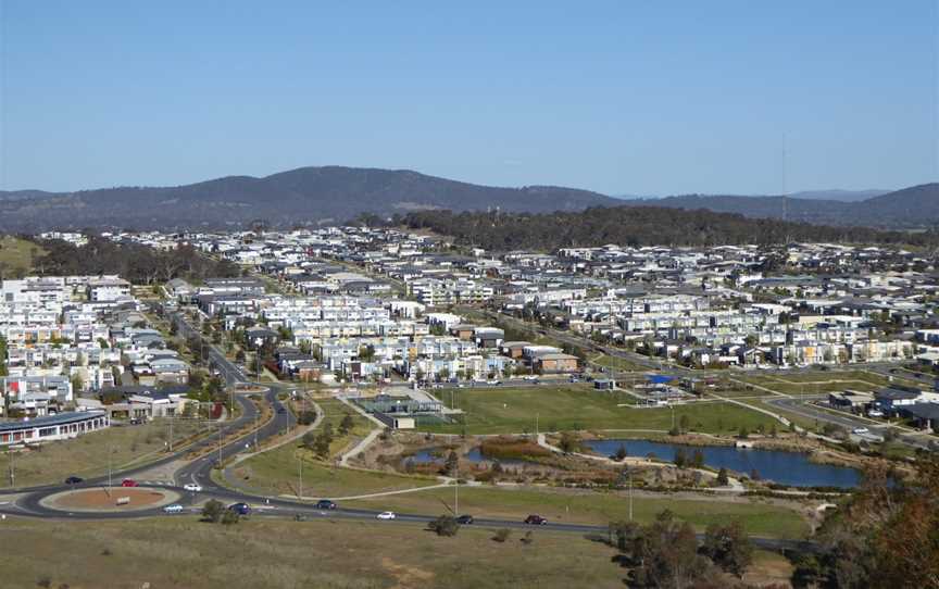 View looking East from Percival Hill over Crace