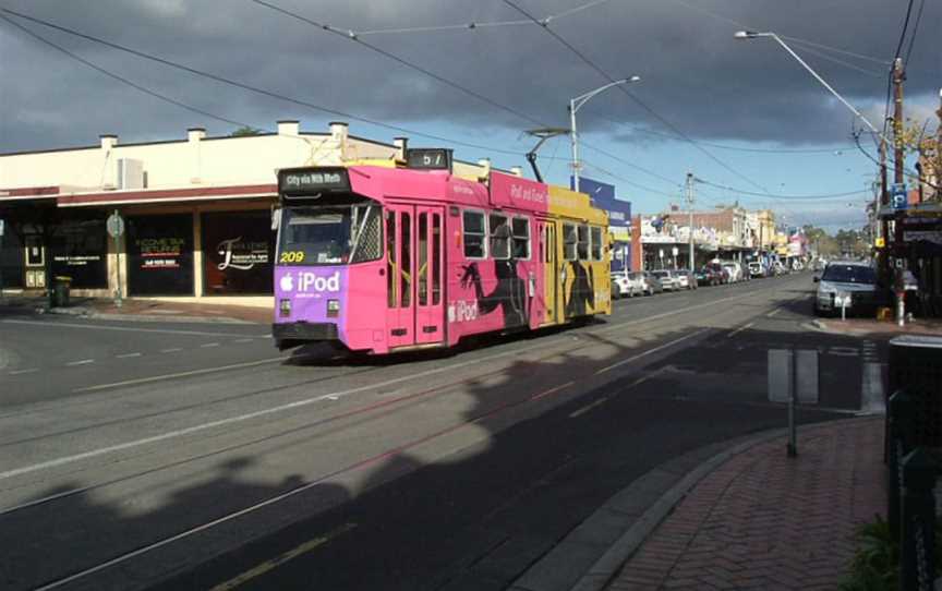 Z3 209 in Union Rd or route 57, 2004 (tram).jpg
