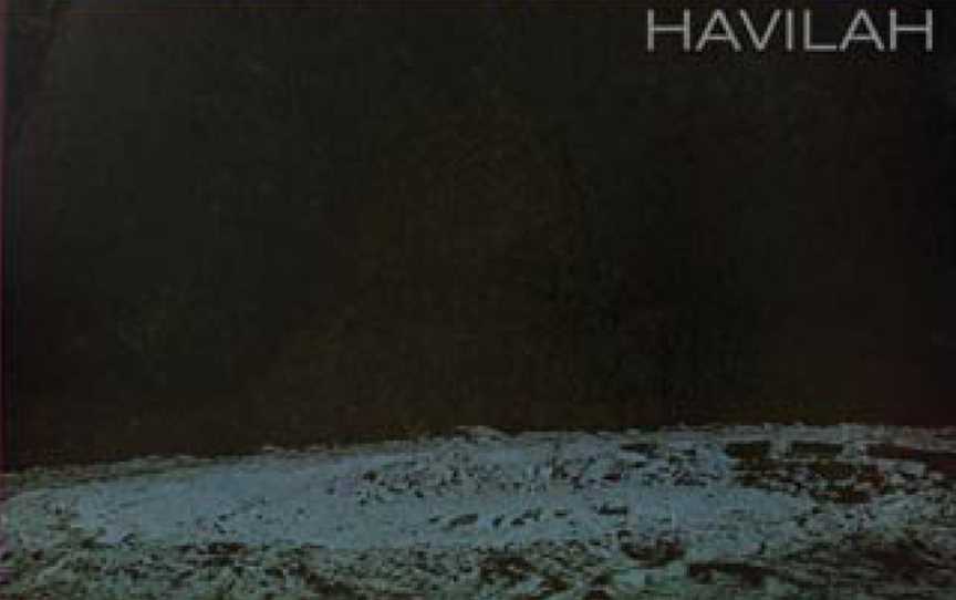 The bottom third is a black-and-white shot of a lunar landscape, a small crater is in the foreground. A larger crater is near the horizon. The rest of the cover is black except for the lettering near the top. At left is the record label's logo of fou