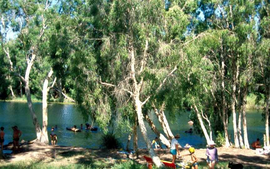 Swimming in Rollingstone Creek near Townsville, Queensland, 1986.jpg