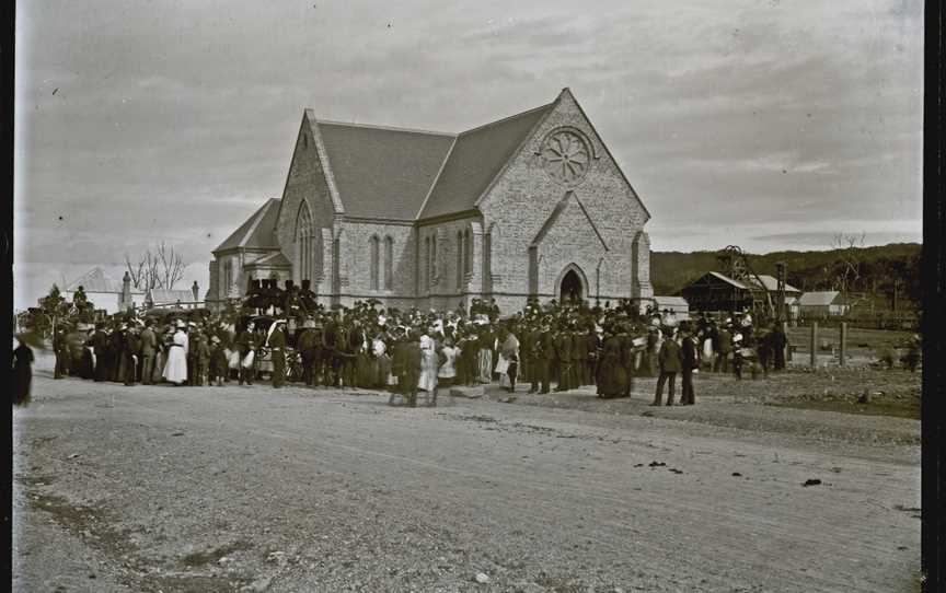 Funeralof Glebe Pitmen CSt Augustine's Church CMerewether C3 July1889