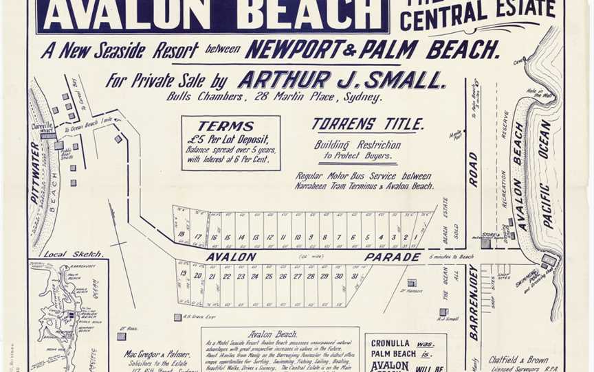 Avalon Beach Central Estate CAvalon Pde CBarrenjoey Rd C19211926