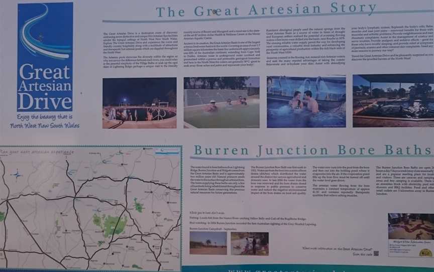 Burren Junctionborebathsinformationsign