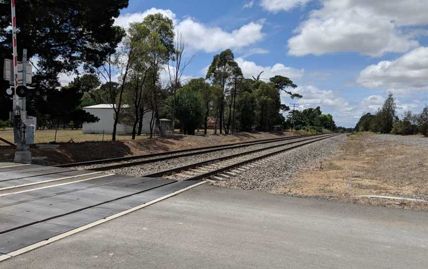 Yarra (New South Wales) level crossing on Main South Line 2.jpg