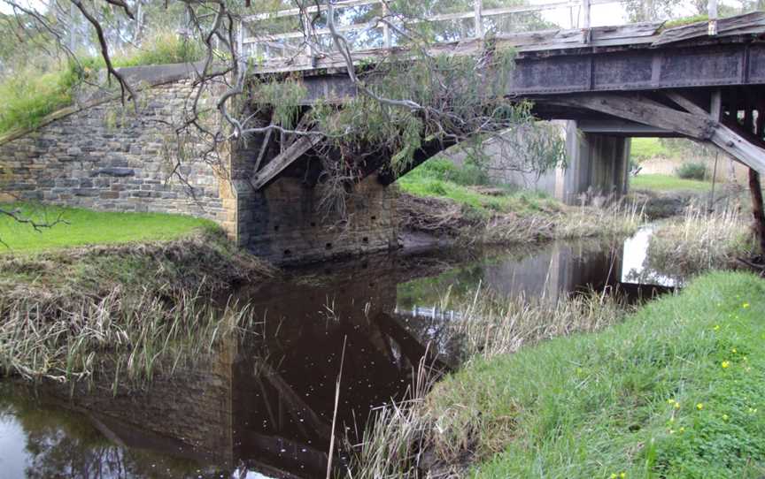 Heritage listed bridge across Currency Creek