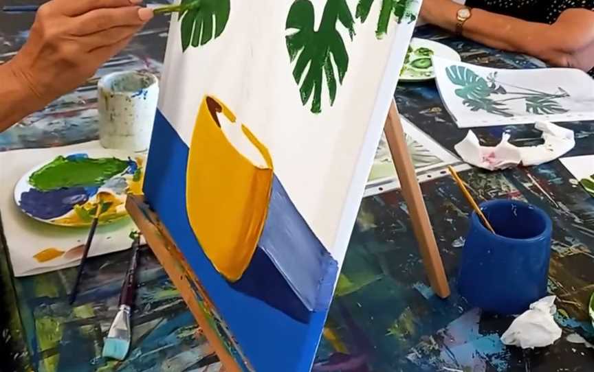 Monstera Plant on Canvas, Events in Mount Pleasant