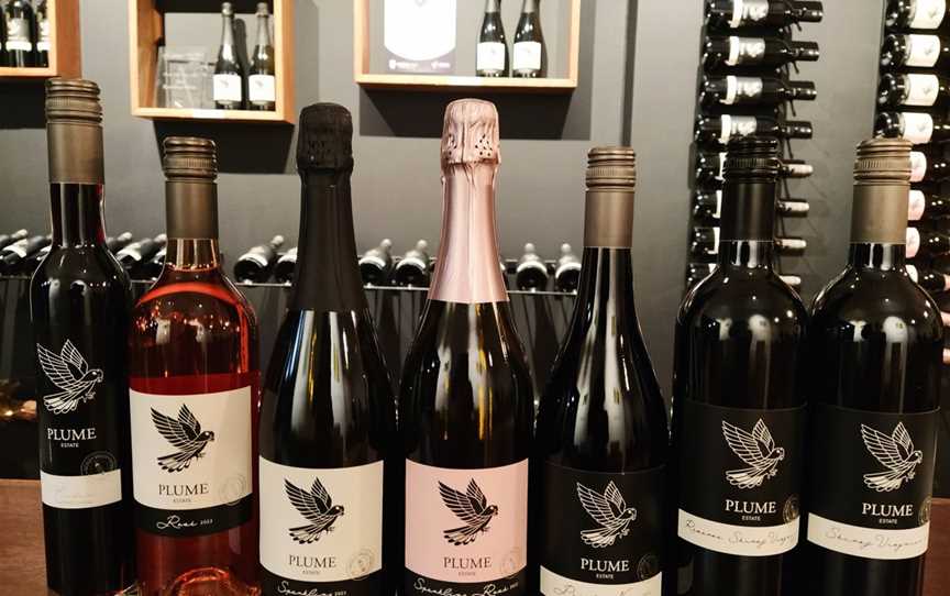 A selection of Plume Estate Wines