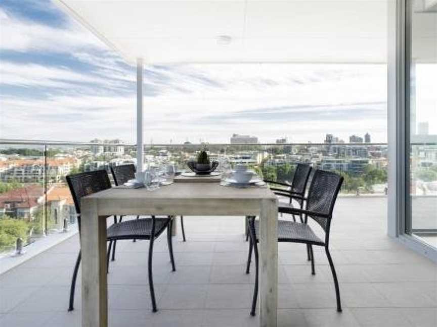 Minimalist Penthouse Condo with Skyline Vistas, East Perth, WA