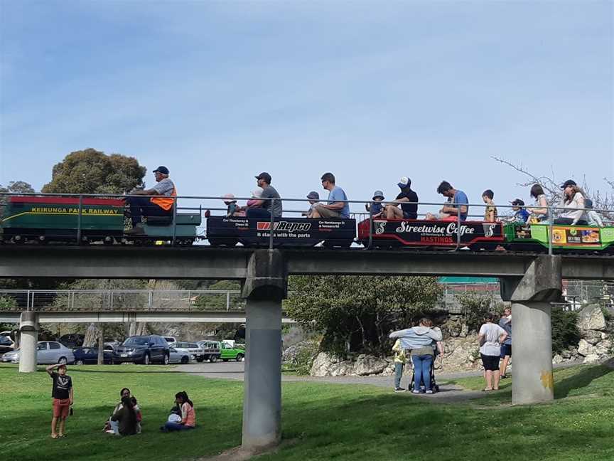 Keirunga Park Railway runs 1st and 3rd Sunday of every month 11am to 4pm, Havelock North, New Zealand