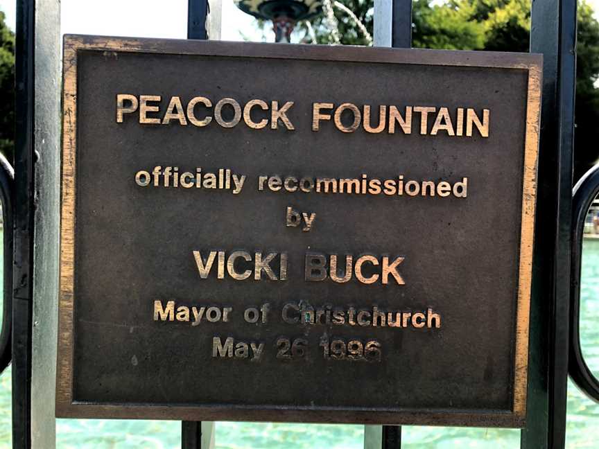 Peacock Fountain, Christchurch, New Zealand