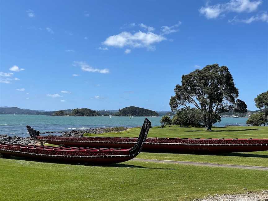 Maori War Canoe, Waitangi, New Zealand